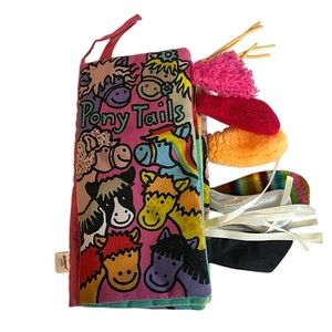 JELLYCAT Pony Tails Plush Fabric Baby Book Anne Wilkinson Toy